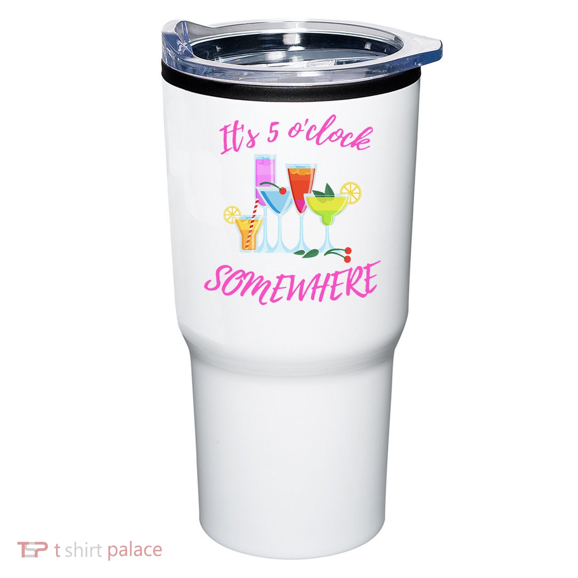 Its 5 O’clock Somewhere Hello Summer Beach Lover Summertime Tumbler