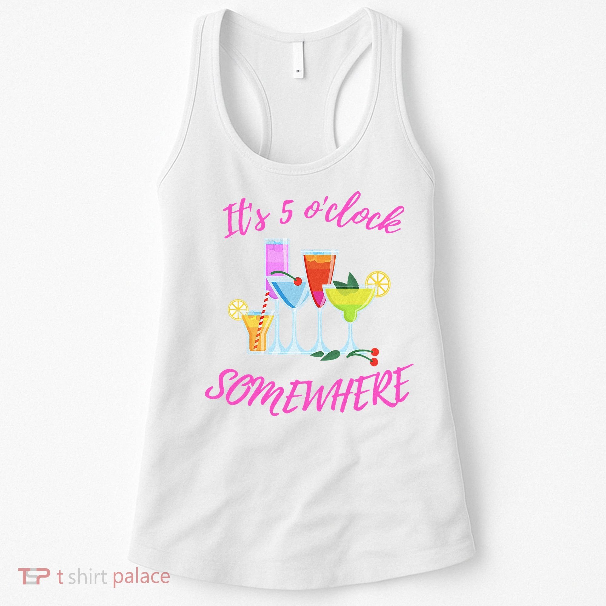 Its 5 O’clock Somewhere Hello Summer Beach Lover Summertime Women's Tank Top