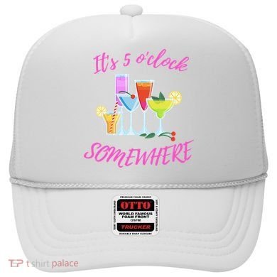 Its 5 O’clock Somewhere Hello Summer Beach Lover Summertime Hat