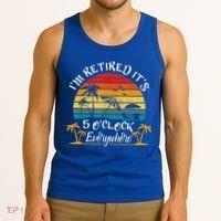 It's 5 O'Clock Everywhere I'm Retired Summer Retirement Tank Top thumb 3