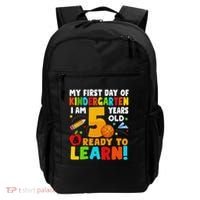 Im 5 Ready To Learn My First Day Of School Kindergarten Backpack thumb 0