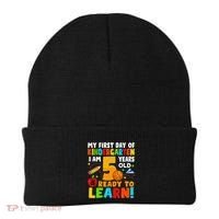 Im 5 Ready To Learn My First Day Of School Kindergarten Beanie thumb 0