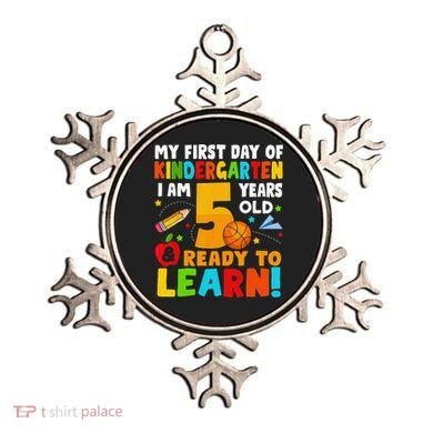 Im 5 Ready To Learn My First Day Of School Kindergarten Ornament