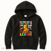 Im 5 Ready To Learn My First Day Of School Kindergarten Kids Hoodie thumb 0