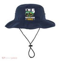 Im 5 This Is How I Roll Monster Truck 5th Birthday Boy Bucket Hat thumb 0