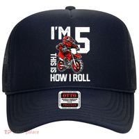 Im 5 This Is How I Roll Dirt Bike 5th Birthday Party Boy Hat thumb 0