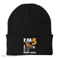 IM 5 This Is How I Roll Dirt Bike 5th Birthday Party Boy Beanie thumb 0