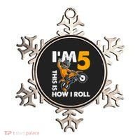 IM 5 This Is How I Roll Dirt Bike 5th Birthday Party Boy Ornament thumb 0