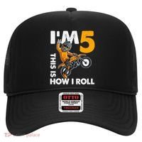 IM 5 This Is How I Roll Dirt Bike 5th Birthday Party Boy Hat thumb 0