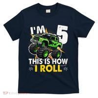 IM 5 This Is How I Roll Monster Truck 5th Birthday T-Shirt thumb 0