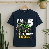 IM 5 This Is How I Roll Monster Truck 5th Birthday T-Shirt thumb 2
