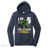 IM 5 This Is How I Roll Monster Truck 5th Birthday Women's Hoodie thumb 0