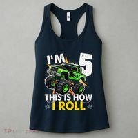 IM 5 This Is How I Roll Monster Truck 5th Birthday Women's Tank Top thumb 3