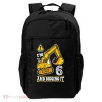IM 6 And Digging It 6th Birthday Boy Construction Backpack thumb 0