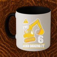 IM 6 And Digging It 6th Birthday Boy Construction Coffee Mug thumb 2