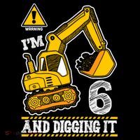 IM 6 And Digging It 6th Birthday Boy Construction Coffee Mug thumb 5