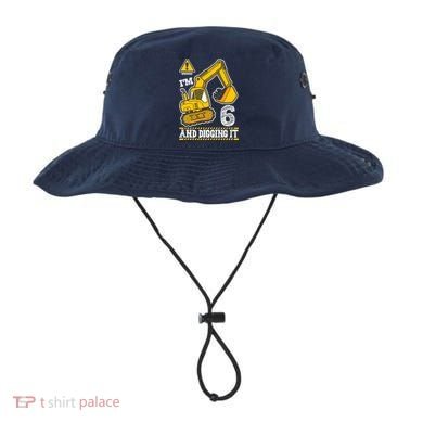 IM 6 And Digging It 6th Birthday Boy Construction Bucket Hat