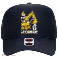 IM 6 And Digging It 6th Birthday Boy Construction Hat thumb 0
