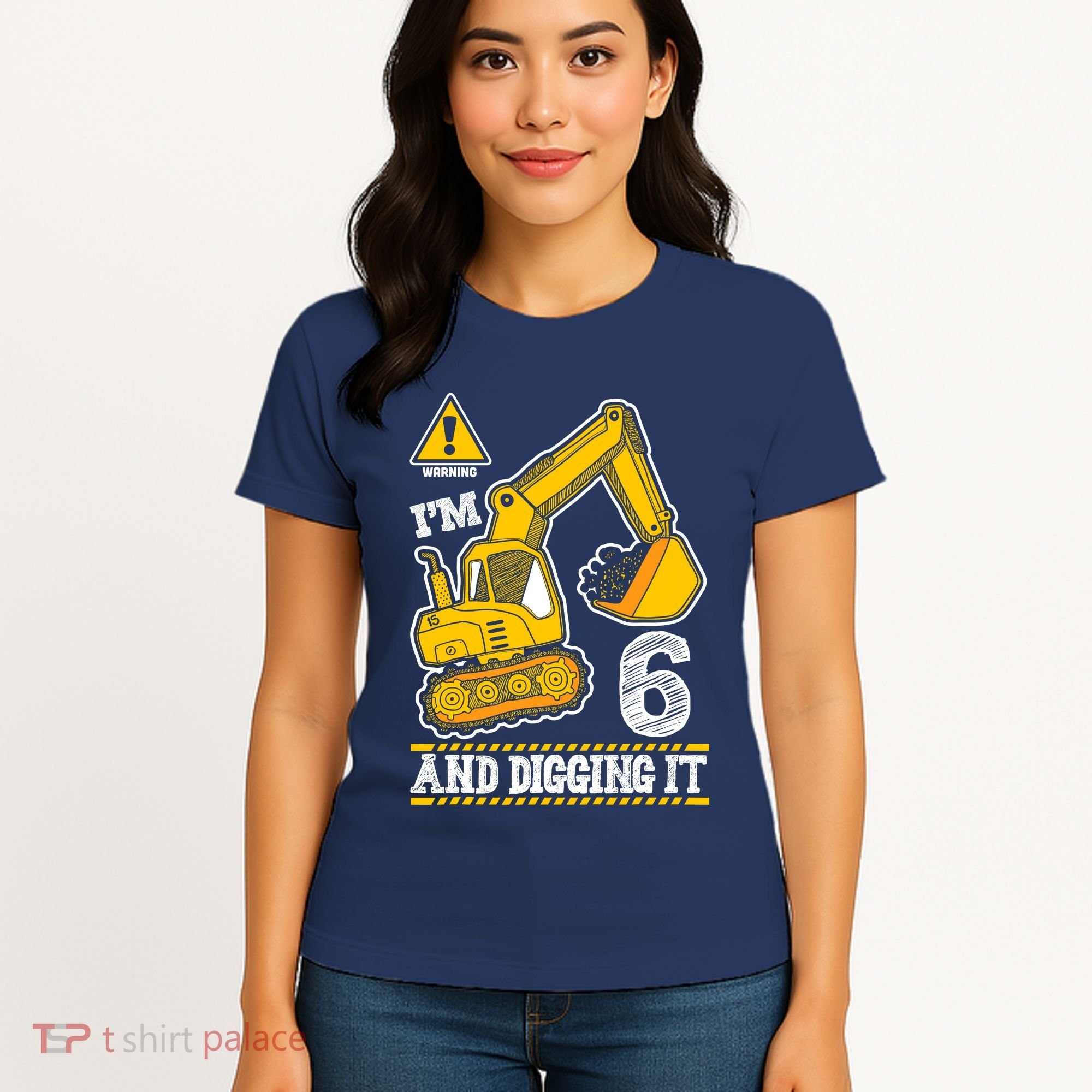 IM 6 And Digging It 6th Birthday Boy Construction Women's T-Shirt