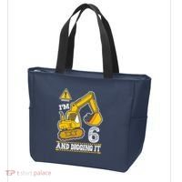 IM 6 And Digging It 6th Birthday Boy Construction Tote Bag thumb 3