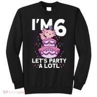 I'm 6 Bday Axolotl Party Cute 6th Birthday Axolotl Sweatshirt thumb 0