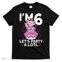 I'm 6 Bday Axolotl Party Cute 6th Birthday Axolotl T-Shirt thumb 0