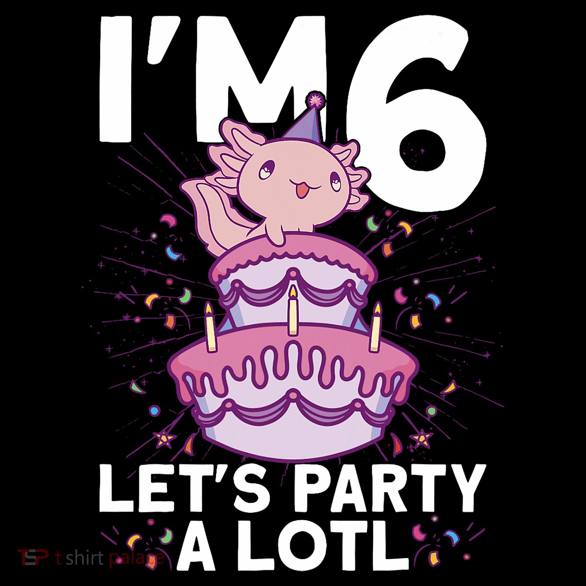 I'm 6 Bday Axolotl Party Cute 6th Birthday Axolotl Coffee Mug