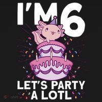 I'm 6 Bday Axolotl Party Cute 6th Birthday Axolotl Pajama Set thumb 2