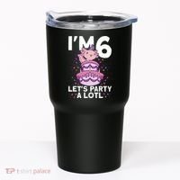 I'm 6 Bday Axolotl Party Cute 6th Birthday Axolotl Tumbler thumb 0