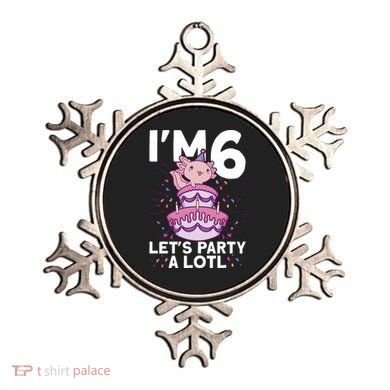 I'm 6 Bday Axolotl Party Cute 6th Birthday Axolotl Ornament