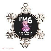 I'm 6 Bday Axolotl Party Cute 6th Birthday Axolotl Ornament thumb 0