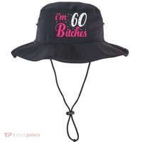 I'm 60 Bitches Wo 60th Birthday 60 Years Old Birthday Long Sleeve Bucket Hat thumb 0
