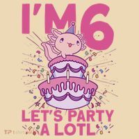 I'm 6 Bday Axolotl Party Cute 6th Birthday Axolotl Tote Bag thumb 4