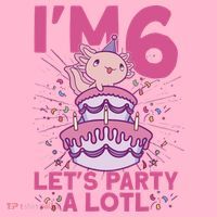 I'm 6 Bday Axolotl Party Cute 6th Birthday Axolotl Coaster thumb 2