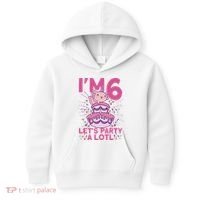 I'm 6 Bday Axolotl Party Cute 6th Birthday Axolotl Kids Hoodie thumb 0