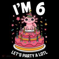 I'm 6 Birthday Axolotl Party 6th Birthday Cute Axolotl Coffee Mug thumb 5