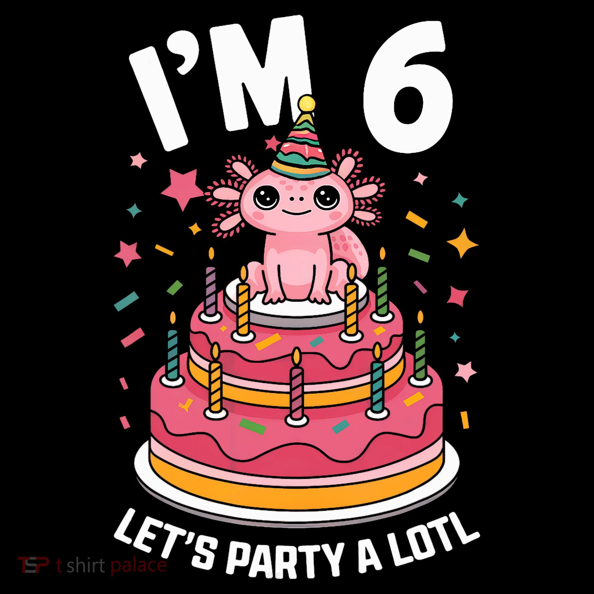 I'm 6 Birthday Axolotl Party 6th Birthday Cute Axolotl Coffee Mug