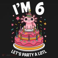 I'm 6 Birthday Axolotl Party 6th Birthday Cute Axolotl Women's Tank Top thumb 5