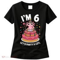 I'm 6 Birthday Axolotl Party 6th Birthday Cute Axolotl Women's T-Shirt thumb 0