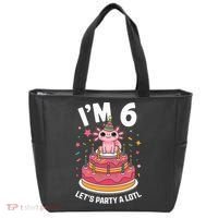 I'm 6 Birthday Axolotl Party 6th Birthday Cute Axolotl Tote Bag thumb 0