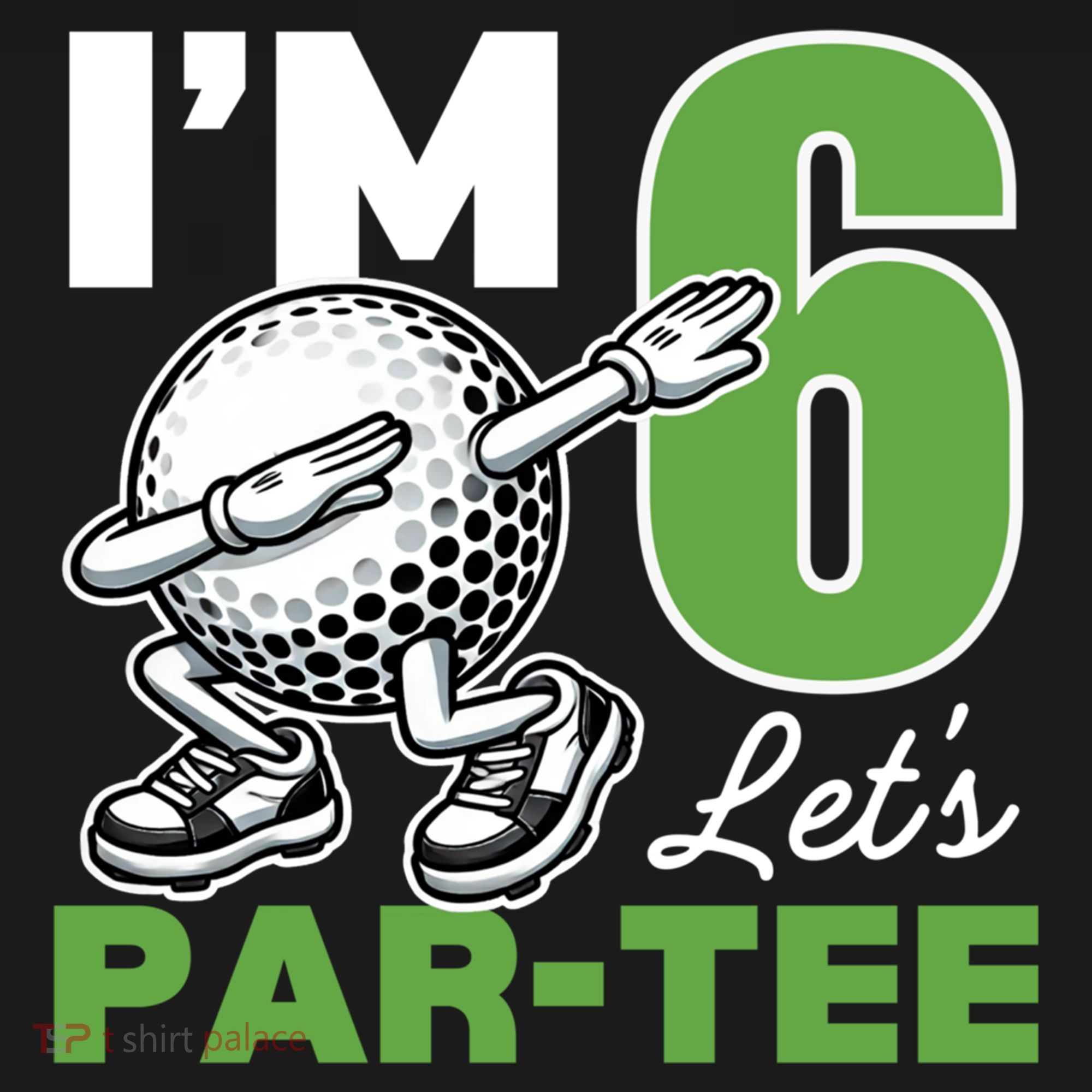 IM 6 LetS Par 6th Years Old Golf Party Birthday Gift Bucket Hat