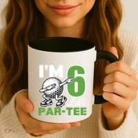 IM 6 LetS Par 6th Years Old Golf Party Birthday Gift Coffee Mug thumb 3