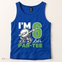 IM 6 LetS Par 6th Years Old Golf Party Birthday Gift Tank Top thumb 2