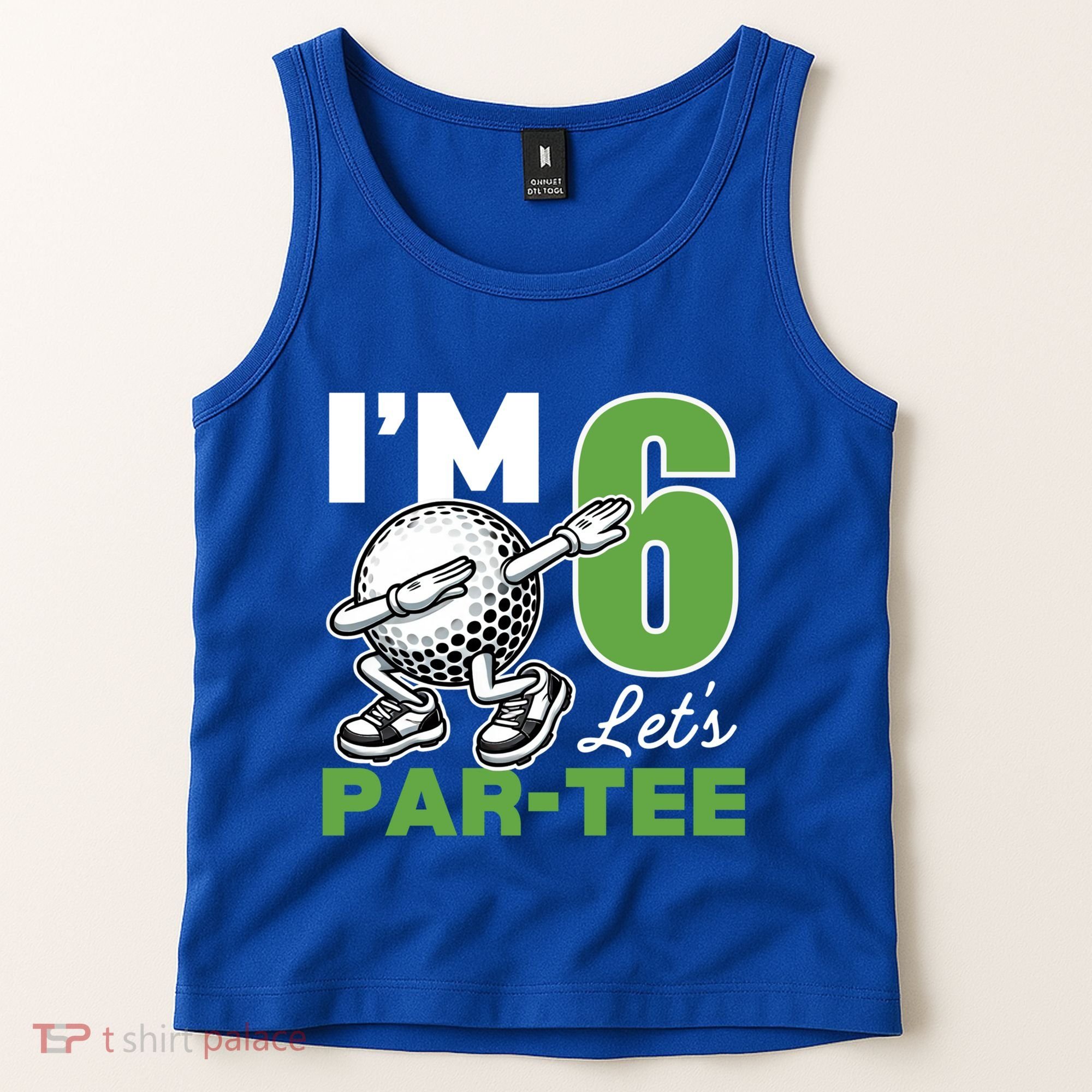 IM 6 LetS Par 6th Years Old Golf Party Birthday Gift Tank Top