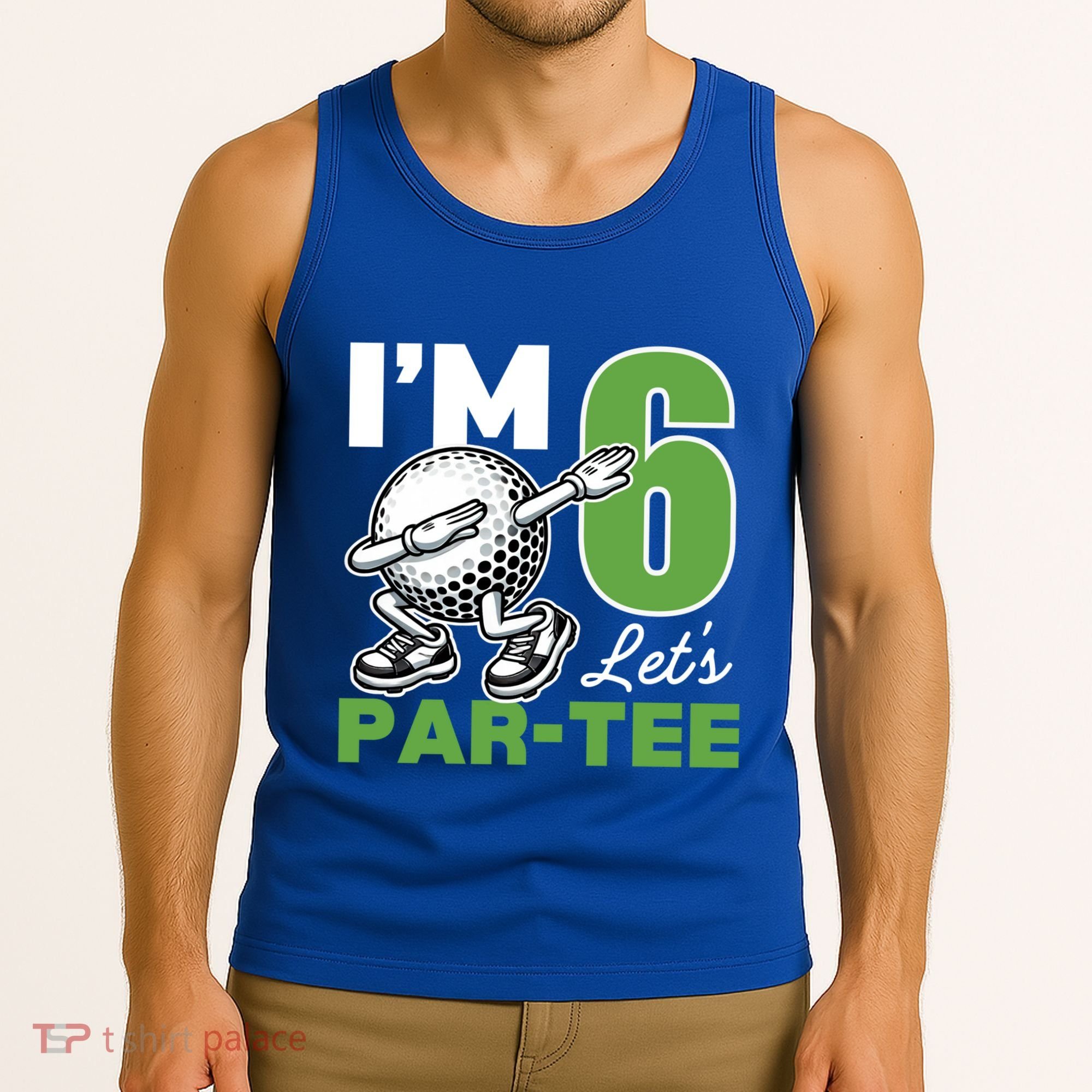 IM 6 LetS Par 6th Years Old Golf Party Birthday Gift Tank Top