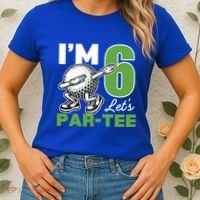 IM 6 LetS Par 6th Years Old Golf Party Birthday Gift Women's T-Shirt thumb 2