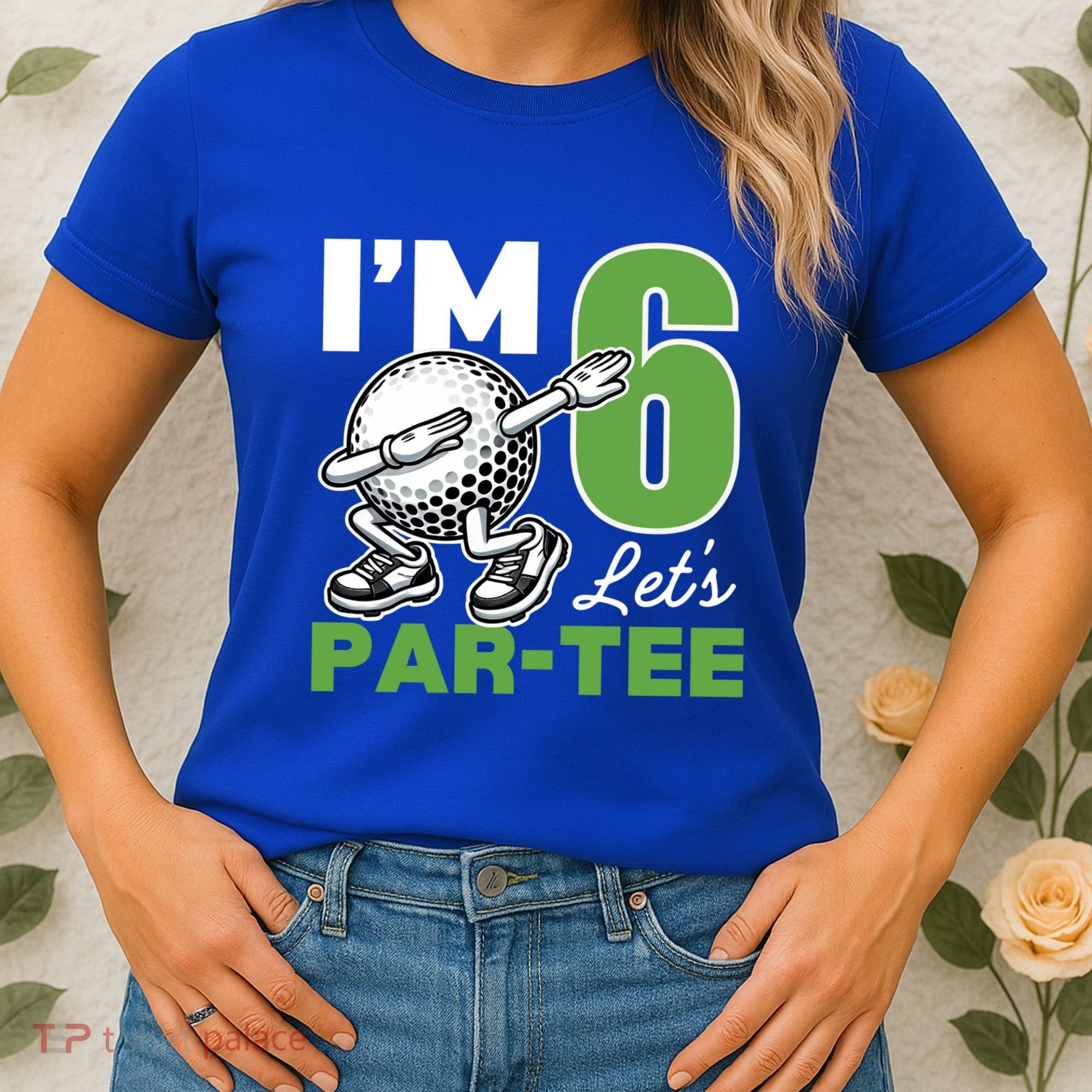 IM 6 LetS Par 6th Years Old Golf Party Birthday Gift Women's T-Shirt