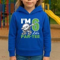 IM 6 LetS Par 6th Years Old Golf Party Birthday Gift Kids Hoodie thumb 3