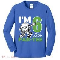 IM 6 LetS Par 6th Years Old Golf Party Birthday Gift Kids Long Sleeve Shirt thumb 0
