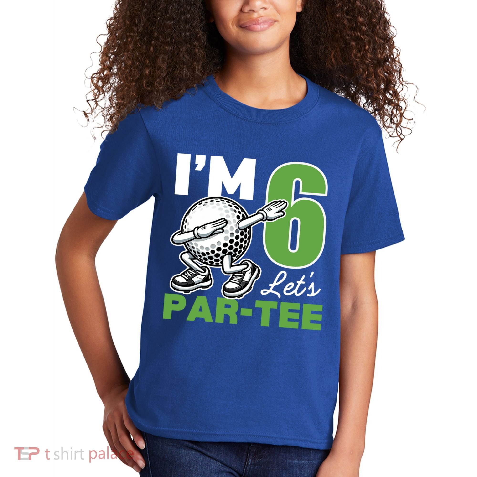 IM 6 LetS Par 6th Years Old Golf Party Birthday Gift Kids T-Shirt